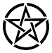 Pentagram White Decal Sticker Laptop Wall Notebook Car Die-cut White Decal Sticker
