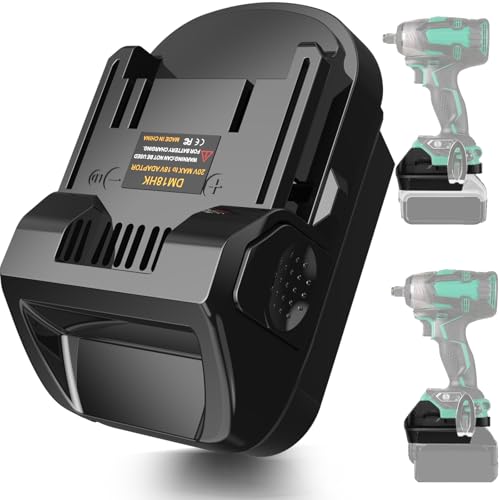 Adapter Use for Hitachi & for Metabo HPT 18v Tools,Converts for Dewalt 20V or Milwaukee M18 Li-ion Battery to Work for Hitachi 18v 36V Lithium Cordless Tools and for Metabo HPT18V Slide Style Tools