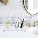DELIPPLY Vanity Bathroom Tray, Acrylic Rectangle Decorative Catchall Organizer Storage Tray (Large-Clear)
