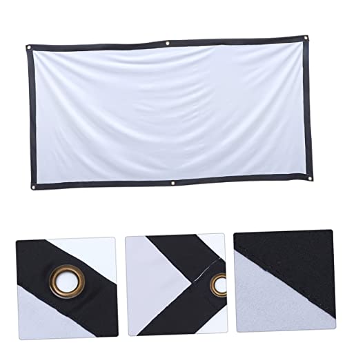 Pantalla de proyector de poliéster sin arrugas que soluciona los reflejos en interior 2