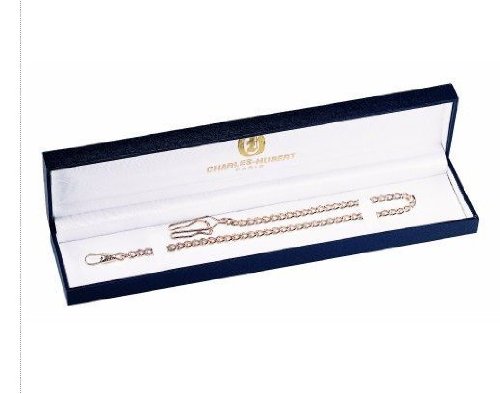 212 Main Charles-Hubert- Paris Brass Rose Gold-Plated Pocket Watch Chain #