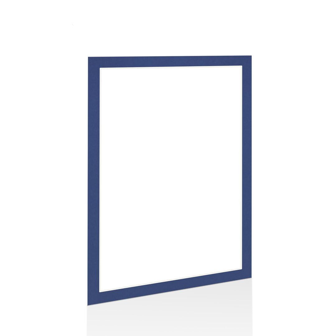 Procut Global 100x70cm Blue Picture Mounts to Fit 90x60cm Aperture - Precision Cut Cardboard Photo Mount - Ideal for Frames, Prints, Artwork & Certificates - Sizes & Colours Available