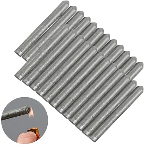 Tandefio 24 Pcs Low Temperature Universal Welding Rod Metal Easy Melt Welding Rods Sticks Low Melt Solder Pipe Welding Tools Electrode Aluminum Rod for Aluminum Stainless Steel Iron, Beginner and Pro Cover