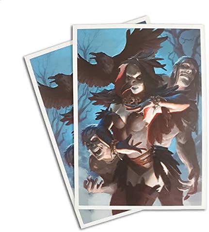 Morgan, Raven Necromancer - 100 Matte Card Sleeves (FN2S)
