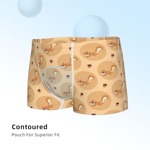 Boys' Cotton Boxer Brief Soft Underwear-Squirrel And Nuts4