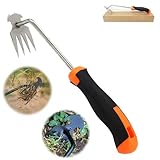 BUT FLY Hand Weed Puller Dual-Action 4-Claw Weeder with Ergonomic Grip Garden Tool for Efficient Root Removal Precision Weed Extraction Ideal for Garden Enthusiasts