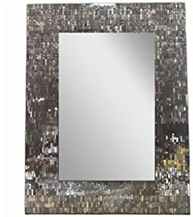 Designe Gallerie Contemporary Large Antique Style Rectangle Mosaic Wall Mirror
