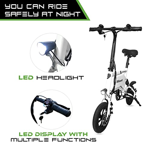 Image of UBOARD Spacebike X Electric Cycle,Dual Disc Brake,BIS Approved,Speed of Upto 25km /h, (White)