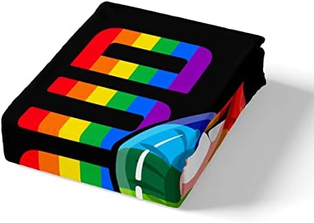 Pride Theme Duvet Cover,Kids Rainbow Lips Bedding Set,Colorful Stripes Comforter Cover for Boys Girls Room Decor,Watercolor Tie-dye Lightweight Bedspread Cover Single Size with 1 Pillow Case