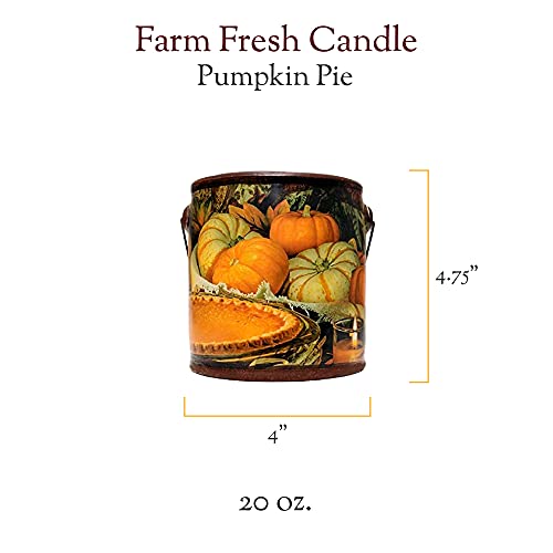 A Cheerful Giver - Papa's Pumpkin Pie - 20Oz Large Scented Candle Jar - Farm Fresh - 95 Hours Of Burn Time, Gift For Women, Brown #TOP1
