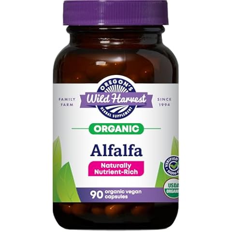 Oregon's Wild Harvest Non-GMO Alfalfa Capsules Cover