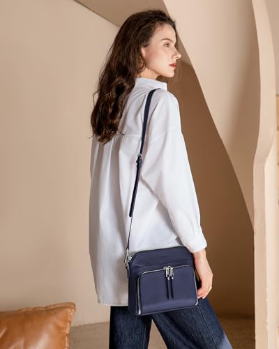 Image of befen Genuine Leather Crossbody Purses for Women, Women's Small Crossbody Shoulder Bag with Built in RFID Wallet