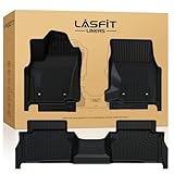LASFIT Floor Mats for Toyota Tacoma 2024-2026 (Only Fit Hybrid) Double Cab, All Weather Floor Liner for Tacoma 2024 2025 2026 TPE Custom Fit Car Mats Front&Rear 2 Row Mats,Black