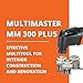 Fein MultiMaster MM 300 Plus Start Oscillating MultiTool Set with QuickIn System - StarLockPlus Mount, 250 W, 11,000-20,000 OPM - 72297261090
