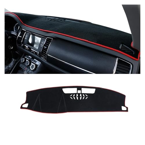 Tapis de tableau de bord Skoda Kodiaq 2016-2022 marron pour conduite à gauche