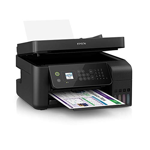 Multifuncional Epson EcoTank L5190 - Tanque de Tinta Colorida, Wi-Fi Direct, Ethernet, Fax, ADF, Biv