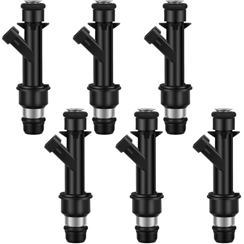 SCITOO 6Pcs 2 Holes Fuel Injector Fit for Buick for Century for 2001 2002 2003 2004 2005, for Buick for Rendezvous for 2002 2003 2004 2005, FJ318 800-1321N 8001321N 12586554 17113623 25323971