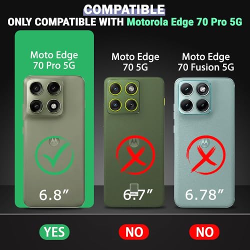 Image of Lustree Compatible with Motorola Edge 70 Pro 5G / Moto Edge 70 Pro Plus Back Cover| Clear + TPU Case with 4 Corner Air Cushion Protection & Camera Protection Cover for Moto Edge 70 Pro 5G