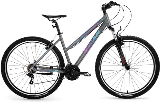 Bisan Bisan Athena Da  Bisikleti 48 Cm V 29 Jant 21 Vites Metalik Gri Mavi - Mor