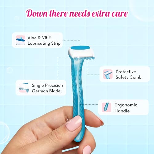Plush Reusable Bikini Razor for Women (2 Pcs) 2 Pieces - Image 4