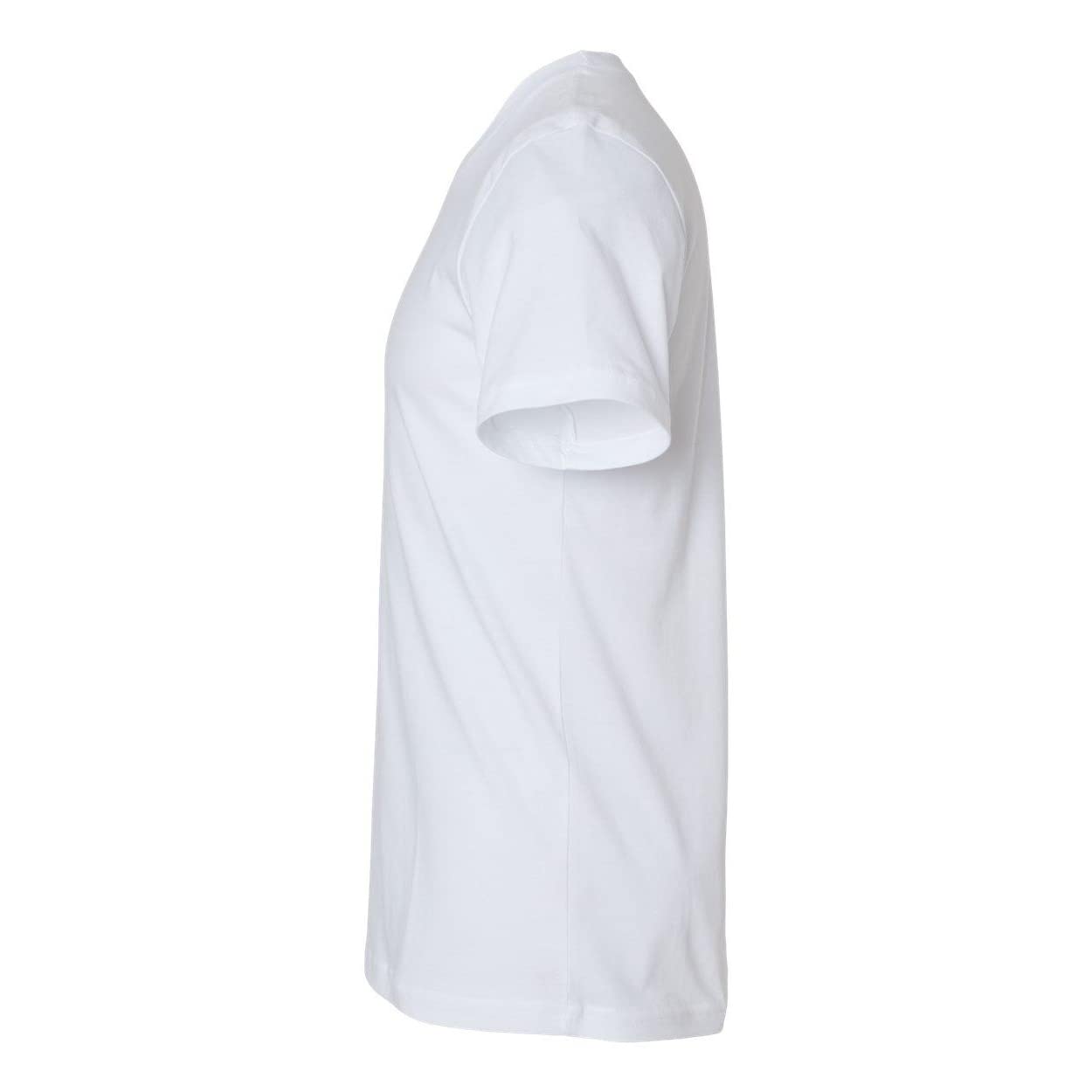Bella+Canvas 3001USA - unisex koszulka z krótkim rękawem Made in USA z okrągłym dekoltem - biała -