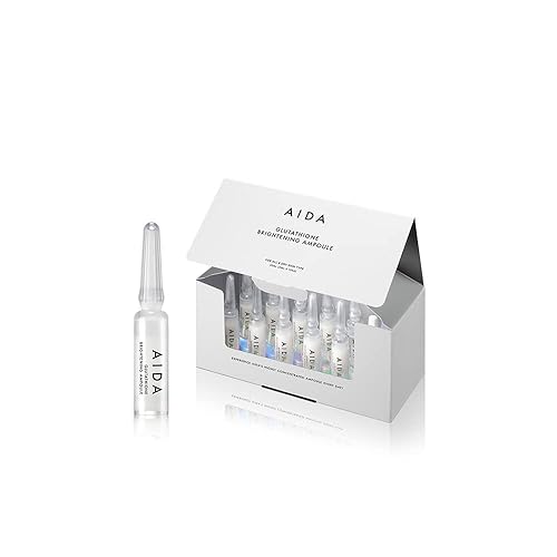 AIDA Ampolla iluminadora de glutatión 2mlX10ea todo tipo de piel, liposoma, niacinamida, cardo de leche, glicerina