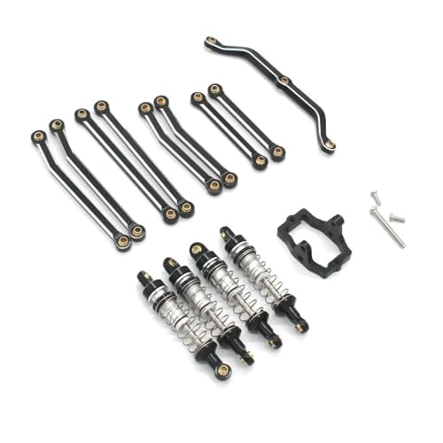 RC�R�l�N�e�B���O���b�h���f�� For JJRC C8801 C8809 AX-8560 1/18 6061t6 �A���~�V���b�N�A�u�\�[�o�[���b�h�Z�b�g�����R���Ԃ̃A�b�v�O���[�h�A�N�Z�T���[���i(Black)