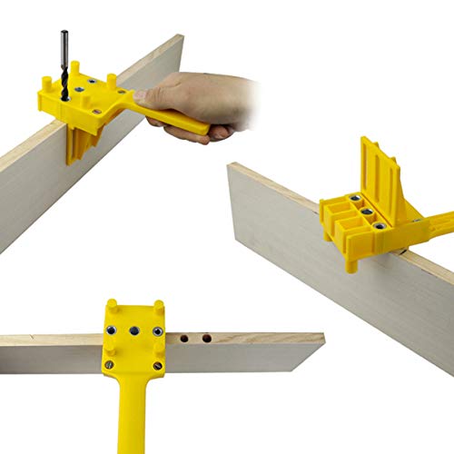 Scicalife – Ferramenta para furar furo de prateleira, guia de broca, manga de metal, furo de madeira