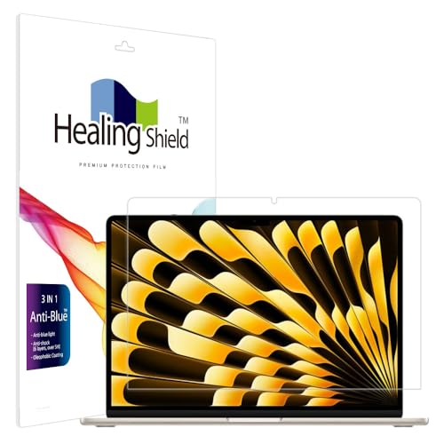Healingshield スキンシール液晶保護フィルム スキンシール液晶保護フィルム Screen Protector Film Cover Compatible with Apple Macbook air 15 M4