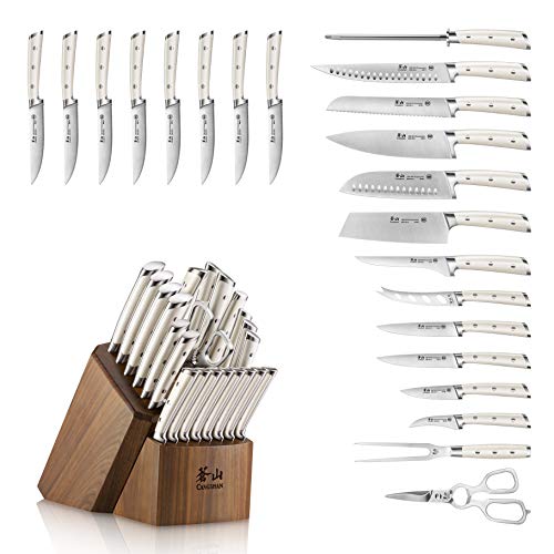 Cangshan S1 Series 1026047 German Steel Forged 23-Piece Knife Block Set Cangshan S1 Series 1026047 German Steel Forged 23-Piece Knife Block Set