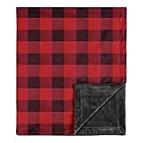 Sweet Jojo Designs Woodland Buffalo Plaid Baby Boy Receiving Security Swaddle Blanket for Newborn or...