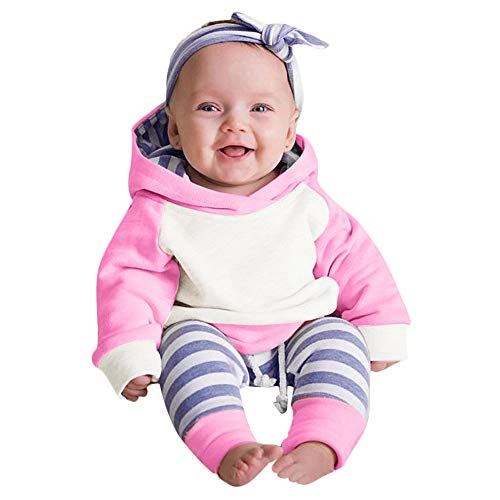 Ropa bebé, Amlaiworld 3pcs Conjunto de Ropa para bebé niñas Sudadera con...