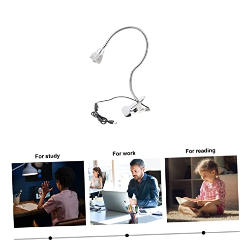 Lampe de bureau en aluminium argent design minimaliste chic