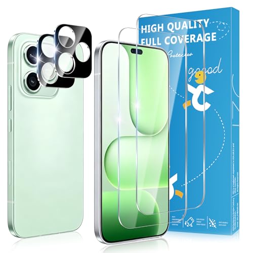 V-PORYADKU Für Honor 600 Lite 5G Panzer Schutz Glas (6,60 Zoll), 2 Stück Schutzfolie Glas+Kamera Schutzfolie 2 Stück, 9H Härte, Fingerabdruck kompatibel, HD Anti-Kratzen