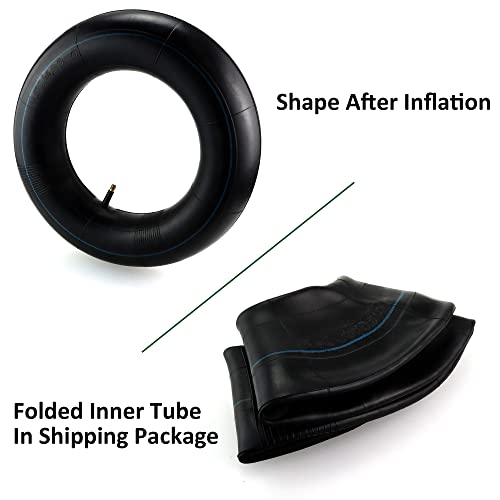 4.80/4.00-8\" Heavy Duty Replacement Inner Tubes with TR-13 Straight Valve Stem - for Wheelbarrows,Lawn Mowers,Tractor,Hand Trucks,Trailers and More(2 Pack)