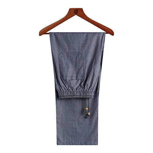 ZooBoo Chinese Clothing Tang Suit - Traditional China Tang Suit Summer Linen Embroidered Short Sleeve Shirt and Pants for Men4