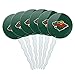 GRAPHICS & MORE Minnesota Wild Logo Cupcake Picks Toppers Decoration Set of 6