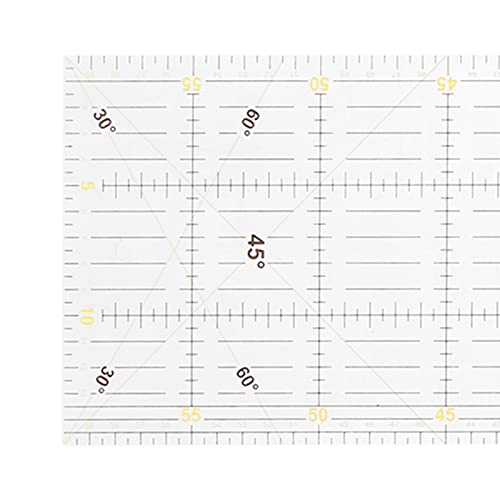 Règle de couture 30/45/60 cm transparente et gabarit hexagonal pour patchwork