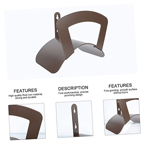 Support de tuyau de fer marron Abaodam pour rangement extérieur