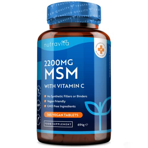 Nutravita MSM 2200mg Tablets with Vitamin C