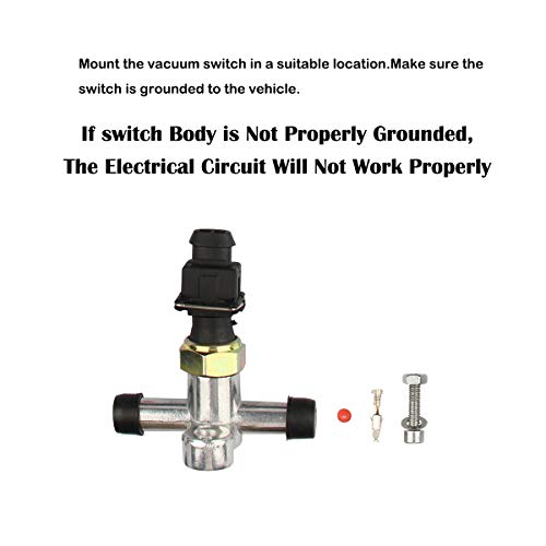 Image of Dracarys 28146 Electric Brake Vacuum Pump Switch Brake Vacuum Switch For Brake Booster Vacuum Pump Kit Electric Vacuum Pump