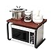 ZMW 2 niveles Soporte para Microondas,Metal Cocina Bathroom encimera Rejillas de Horno,estante para especias,Ahorro de Espacio/D / 60x37.5x41cm