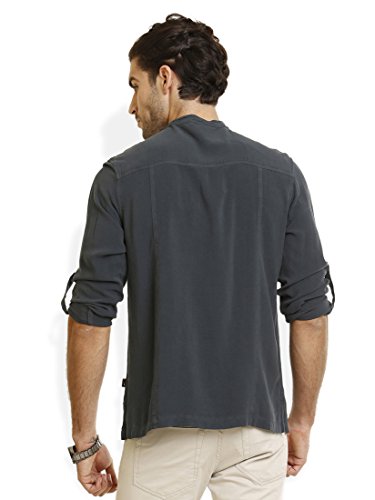 Image of Identiti Men Solid Slim Fit 100% Viscose Casual Shirt /Kurta for Men