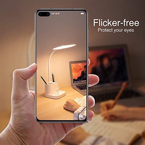 Mubarek Office Lamp, 8W 3 Modes Battery Operated Lamp, White Desk Lamp For Desk, Study Lamps For Desk, Desk Lamps For Bedrooms, Dimmable Office Light, Bright Desk Lamp, Usb Desk Lamp, Modern Desk Lamp #TOP5