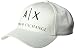 A|X Armani Exchange Men's Classic Logo Embroidery Hat, White, UNI