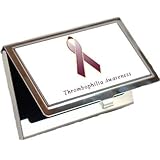 Thrombophilia Awareness Ribbon Business Card Holder