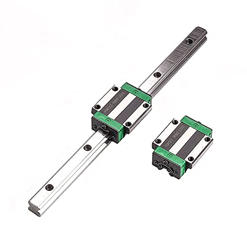 Square Linear Guideway Rail HGW20-68.5 inch / 1740mm +2Pcs HGW20 - CA Flange Type Bearing Carriage Slider Block, Linear Motion Rail Rod Set Kit for CNC Machine and DIY Project