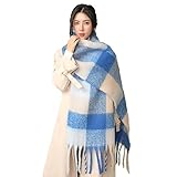 Qualité supérieure : cette écharpe pour femme est fabriquée en tissu polyester de qualité supérieure, confortable, doux et chaud au toucher. Vous pouvez porter l'écharpe autour du cou de manière décontractée pour vous garder au chaud tout au long de la journée.