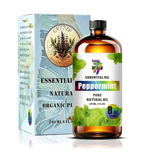 Image of Peppermint Essential Oil for Aromatherapy Diffuser Massage 8 fl oz