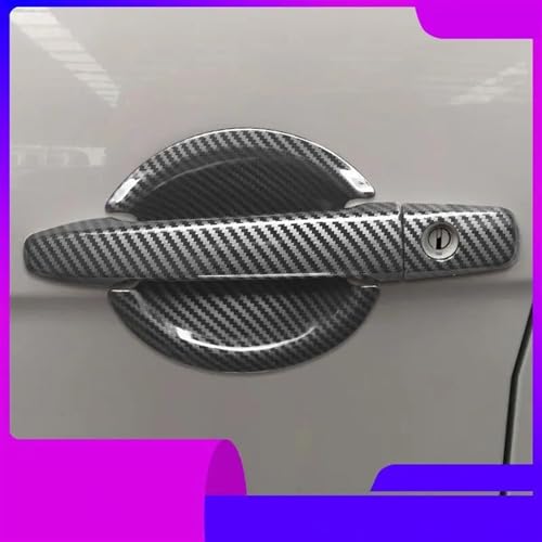 Cubierta de manija para Mitsubishi Outlander Lancer ASX 2008-2020 en fibra de carbono 2